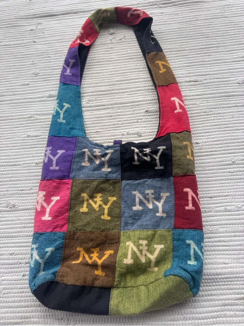 NY Patchwork Hobo Bag Boho Cotton Shoulder Bag Nepal Handmade